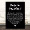 Waylon Jennings Rose In Paradise Black Heart Song Lyric Print