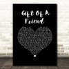 Demi Lovato Gift Of A Friend Black Heart Song Lyric Print