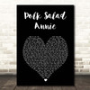 Elvis Presley Polk Salad Annie Black Heart Song Lyric Print