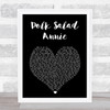 Elvis Presley Polk Salad Annie Black Heart Song Lyric Print