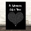 Lee Brice A Woman Like You Black Heart Song Lyric Print