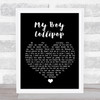 Millie Small My Boy Lollipop Black Heart Song Lyric Print