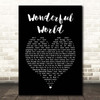 Sam Cooke Wonderful World Black Heart Song Lyric Print