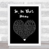 The Rocket Summer So In This Hour Black Heart Song Lyric Print