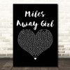 The Wildhearts Miles Away Girl Black Heart Song Lyric Print