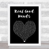 Gregory Porter Real Good Hands Black Heart Song Lyric Print