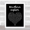 Ian Brown Northern Lights Black Heart Song Lyric Print