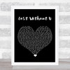 Robin Thicke Lost Without U Black Heart Song Lyric Print