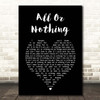 Small Faces All Or Nothing Black Heart Song Lyric Print