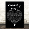 Britney Spears Email My Heart Black Heart Song Lyric Print