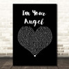 Celine Dion & R. Kelly I'm Your Angel Black Heart Song Lyric Print