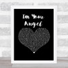 Celine Dion & R. Kelly I'm Your Angel Black Heart Song Lyric Print