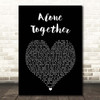 Dan + Shay Alone Together Black Heart Song Lyric Print