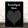 Eminem Beautiful Pain Black Heart Song Lyric Print