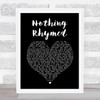 Gilbert O'Sullivan Nothing Rhymed Black Heart Song Lyric Print