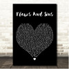 Juice WRLD Flaws And Sins Black Heart Song Lyric Print