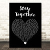 Suede Stay Together Black Heart Song Lyric Print