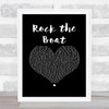 The Hues Corporation Rock the Boat Black Heart Song Lyric Print