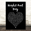 Ella Fitzgerald Night And Day Black Heart Song Lyric Print
