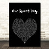 Mariah Carey One Sweet Day Black Heart Song Lyric Print