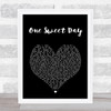Mariah Carey One Sweet Day Black Heart Song Lyric Print