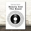 Celine Dion Beauty And The Beast Vinyl Record Song Lyric Quote Print