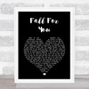 Leela James Fall For You Black Heart Song Lyric Print
