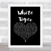 Izzy Bizu White Tiger Black Heart Song Lyric Print