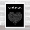 Lizzo Truth Hurts Black Heart Song Lyric Print