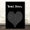 Suzanne Vega Toms Diner Black Heart Song Lyric Print