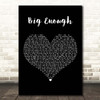 Joseph Habedank Big Enough Black Heart Song Lyric Print