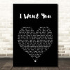 Marvin Gaye I Want You Black Heart Song Lyric Print