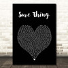 Miguel Sure Thing Black Heart Song Lyric Print