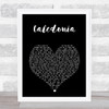 Paolo Nutini Caledonia Black Heart Song Lyric Print