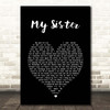 Reba McEntire My Sister Black Heart Song Lyric Print