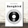 Eva Cassidy Songbird Vinyl Record Song Lyric Quote Print