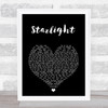 Emeli Sandé Starlight Black Heart Song Lyric Print