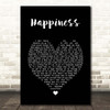 Kasabian Happiness Black Heart Song Lyric Print