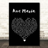 Marian Anderson Ave Maria Black Heart Song Lyric Print