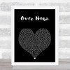 Post Malone Over Now Black Heart Song Lyric Print