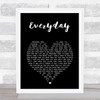 Slade Everyday Black Heart Song Lyric Print