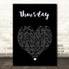 The Weeknd Thursday Black Heart Song Lyric Print