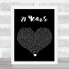 tobyMac 21 Years Black Heart Song Lyric Print