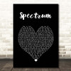 Florence + The Machine Spectrum Black Heart Song Lyric Print