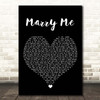 Jason Derulo Marry Me Black Heart Song Lyric Print