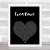 Jelly Roll Creature Black Heart Song Lyric Print