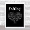 The Lumineers Falling Black Heart Song Lyric Print