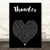 Imagine Dragons Thunder Black Heart Song Lyric Print