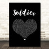James TW Soldier Black Heart Song Lyric Print