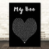 Usher My Boo Black Heart Song Lyric Print